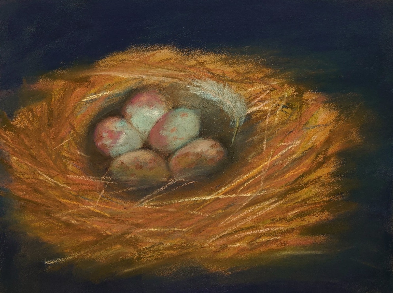 kuva taideteoksesta, jonka nimeltään Turvassa